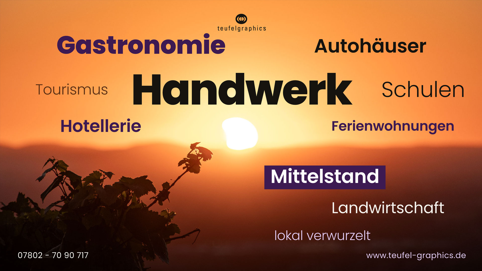 Lokal verwurzelt für Handwerk, Tourismus, Schulen und MIttelstand