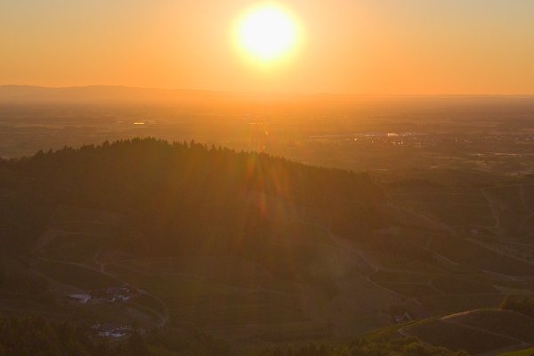Luftaufnahme über dem Diebersbach um 20:22 Uhr