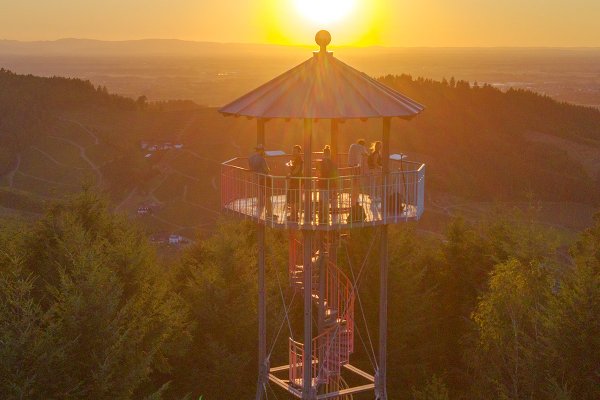 Geigerskopfturm im Schwarzwald um 20:26 Uhr
